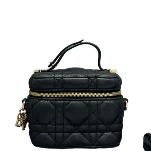 Dior Micro Lady Dior Vanity Case Calfskin Black