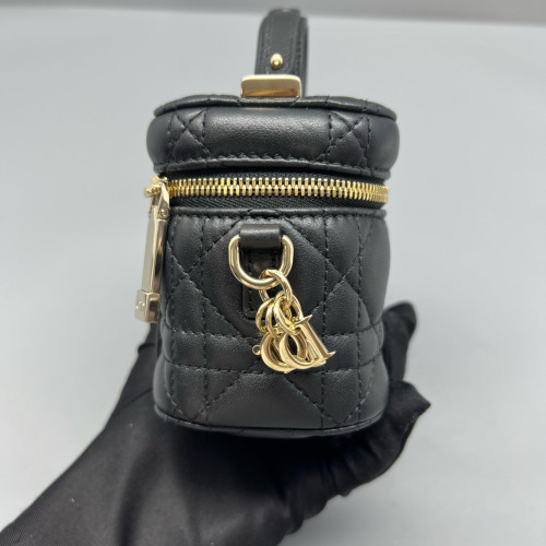 Dior Micro Lady Dior Vanity Case Calfskin Black