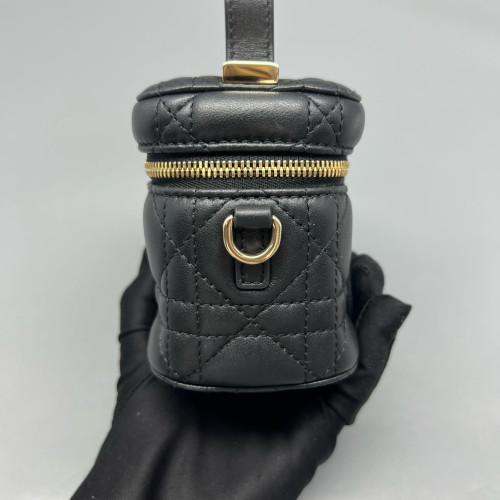 Dior Micro Lady Dior Vanity Case Calfskin Black