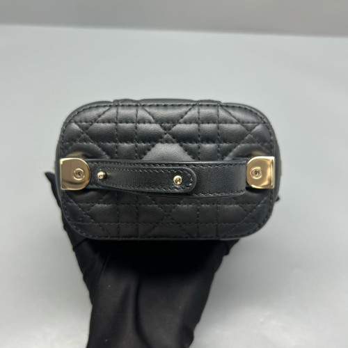 Dior Micro Lady Dior Vanity Case Calfskin Black