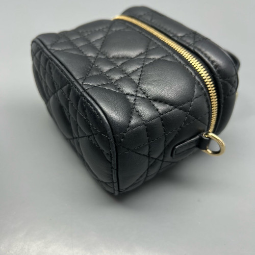Dior Micro Lady Dior Vanity Case Calfskin Black