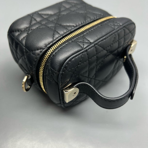 Dior Micro Lady Dior Vanity Case Calfskin Black