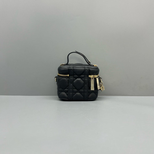 Dior Micro Lady Dior Vanity Case Calfskin Black