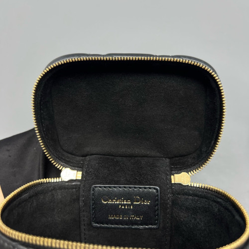 Dior Micro Lady Dior Vanity Case Calfskin Black