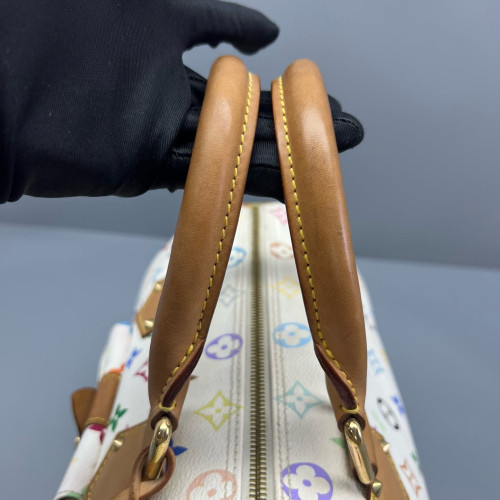Louis Vuitton Speedy 30 Monogram Multicolor White