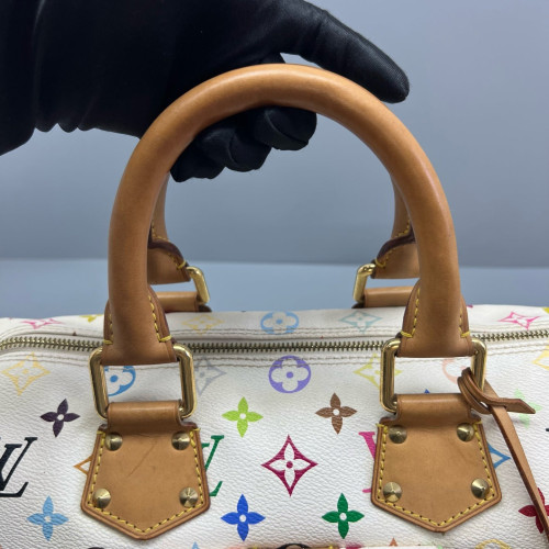 Louis Vuitton Speedy 30 Monogram Multicolor White