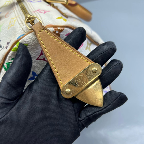 Louis Vuitton Speedy 30 Monogram Multicolor White