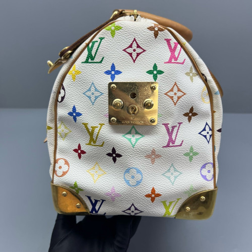 Louis Vuitton Speedy 30 Monogram Multicolor White