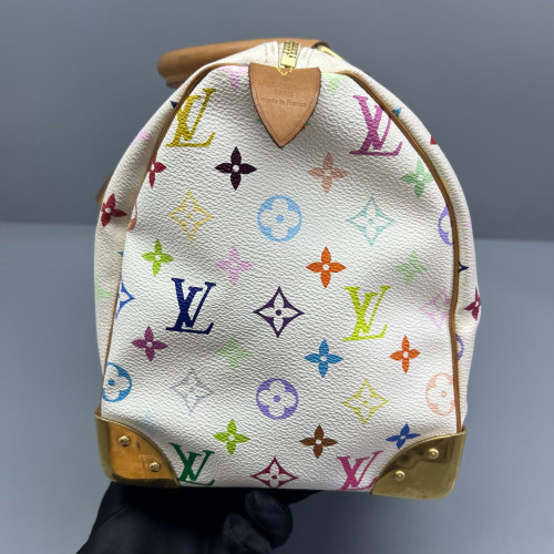 Louis Vuitton Speedy 30 Monogram Multicolor White