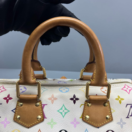 Louis Vuitton Speedy 30 Monogram Multicolor White