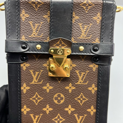 Louis Vuitton Pochette Trunk Verticale Monogram Brown Louis Vuitton Pochette Trunk Verticale Monogram Brown
