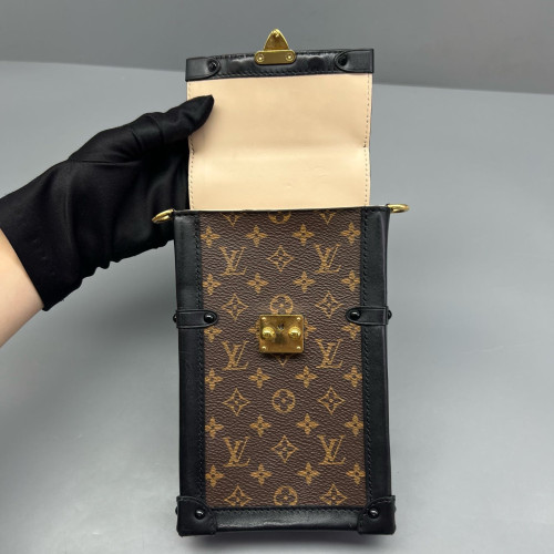Louis Vuitton Pochette Trunk Verticale Monogram Brown Louis Vuitton Pochette Trunk Verticale Monogram Brown
