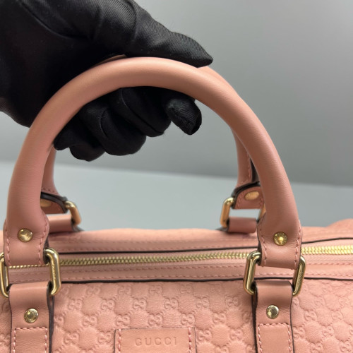 Gucci Boston Bag Guccissima Pink