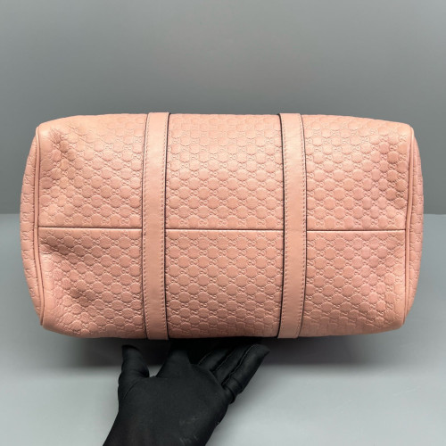 Gucci Boston Bag Guccissima Pink