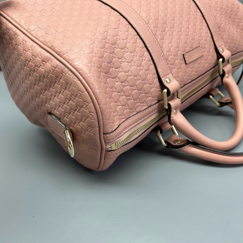 Gucci Boston Bag Guccissima Pink