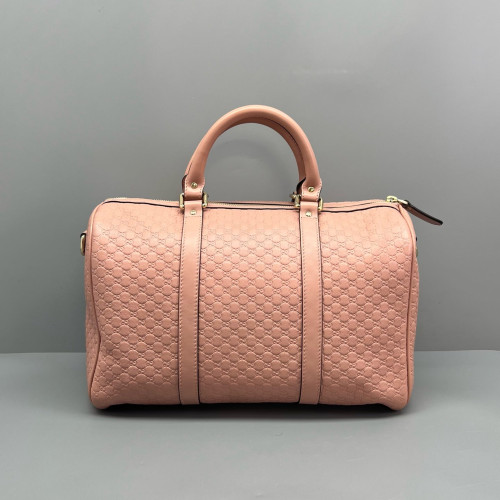 Gucci Boston Bag Guccissima Pink