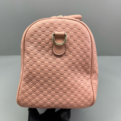 Gucci Boston Bag Guccissima Pink