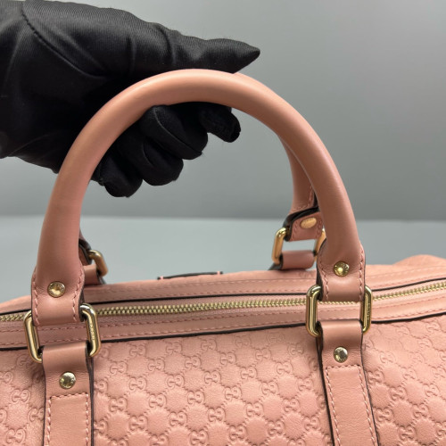 Gucci Boston Bag Guccissima Pink