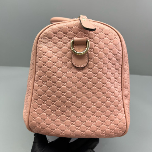Gucci Boston Bag Guccissima Pink