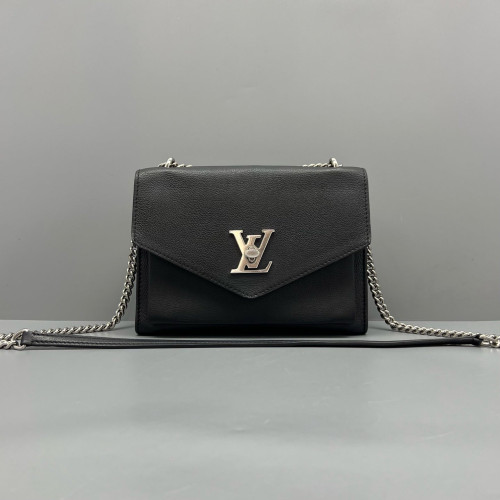 Louis Vuitton Mylockme Chain Bag BB Calfskin Black