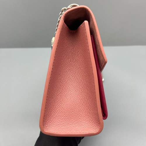 Louis Vuitton Mylockme Chain Bag BB Calfskin Pink Red