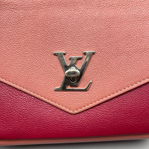 Louis Vuitton Mylockme Chain Bag BB Calfskin Pink Red