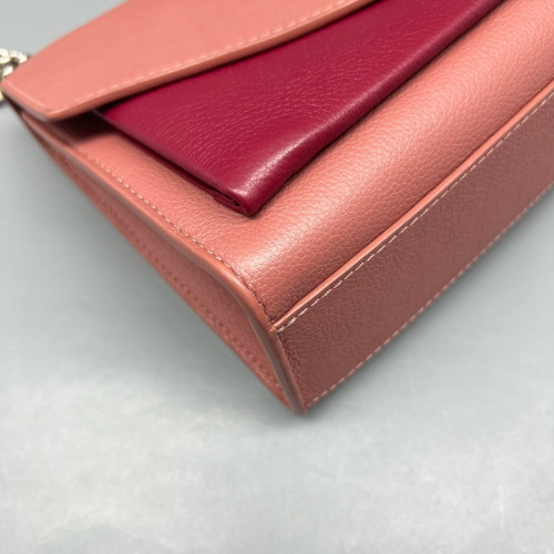 Louis Vuitton Mylockme Chain Bag BB Calfskin Pink Red
