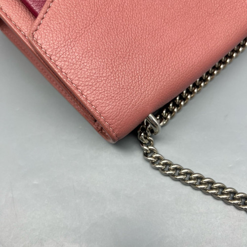 Louis Vuitton Mylockme Chain Bag BB Calfskin Pink Red
