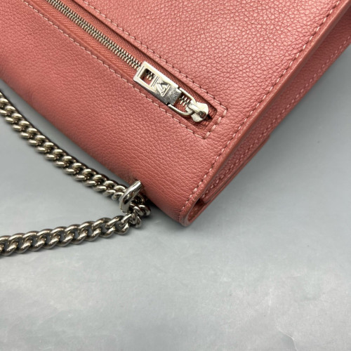 Louis Vuitton Mylockme Chain Bag BB Calfskin Pink Red
