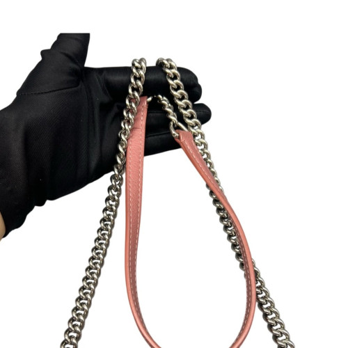 Louis Vuitton Mylockme Chain Bag BB Calfskin Pink Red
