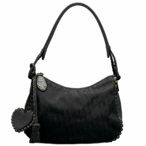 Dior Chain Hobo Calfskin Oblique Black