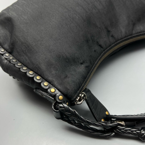Dior Chain Hobo Calfskin Oblique Black Dior Chain Hobo Calfskin Oblique Black