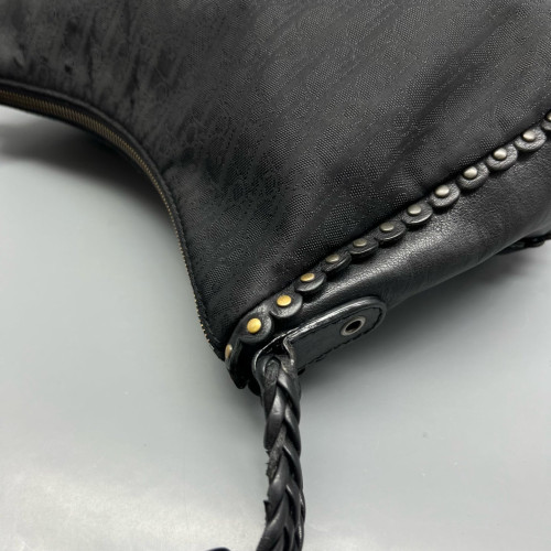 Dior Chain Hobo Calfskin Oblique Black Dior Chain Hobo Calfskin Oblique Black