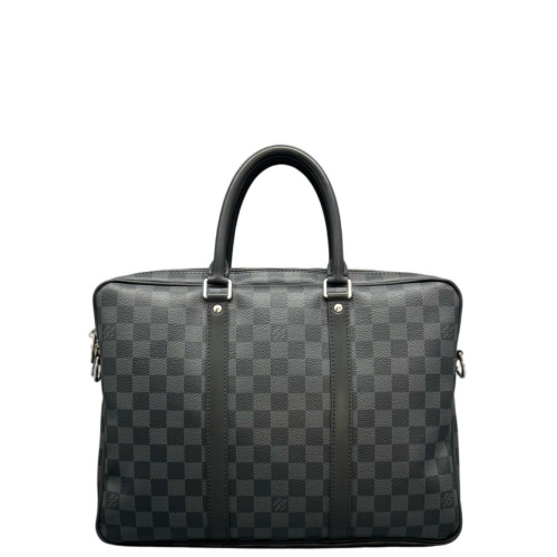 Louis Vuitton Porte Documents Voyage PM Damier Graphite Black