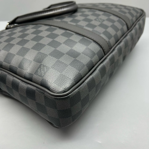 Louis Vuitton Porte Documents Voyage PM Damier Graphite Black