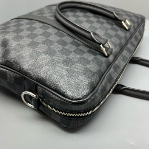 Louis Vuitton Porte Documents Voyage PM Damier Graphite Black