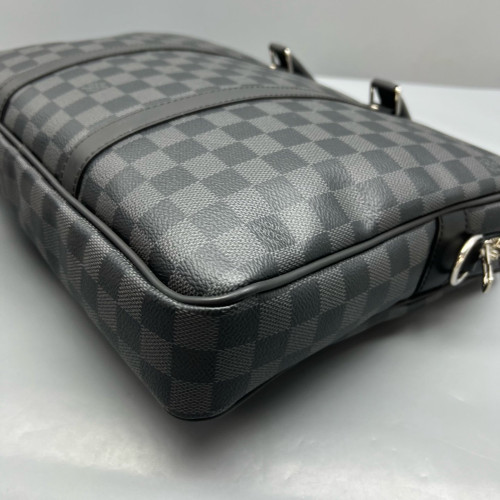 Louis Vuitton Porte Documents Voyage PM Damier Graphite Black