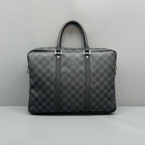 Louis Vuitton Porte Documents Voyage PM Damier Graphite Black
