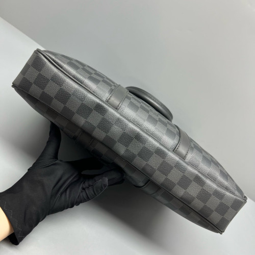 Louis Vuitton Porte Documents Voyage PM Damier Graphite Black