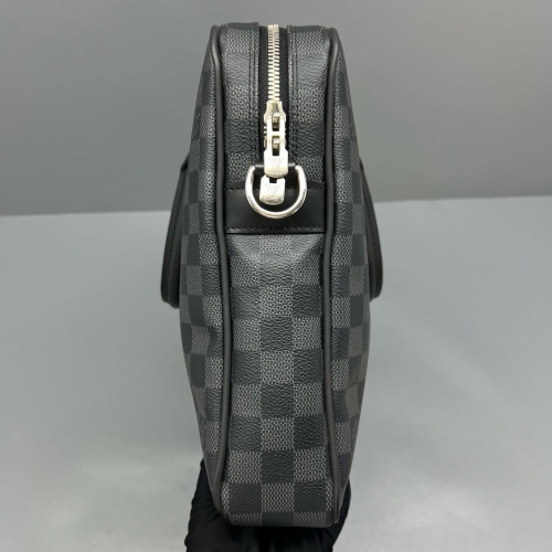 Louis Vuitton Porte Documents Voyage PM Damier Graphite Black