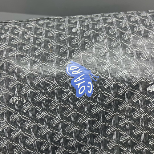 Goyard Boheme Hobo Goyardine Grey White