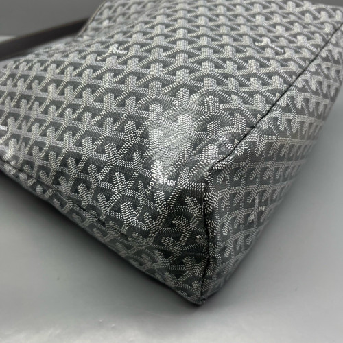 Goyard Boheme Hobo Goyardine Grey White