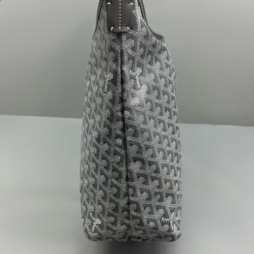 Goyard Boheme Hobo Goyardine Grey White