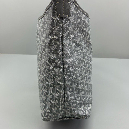 Goyard Boheme Hobo Goyardine Grey White