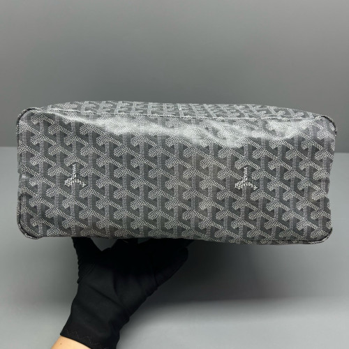 Goyard Boheme Hobo Goyardine Grey White
