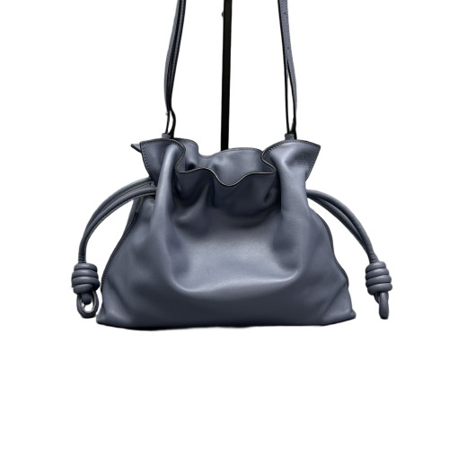Loewe Medium Flamenco Knot Clutch Calfskin Dusty Blue