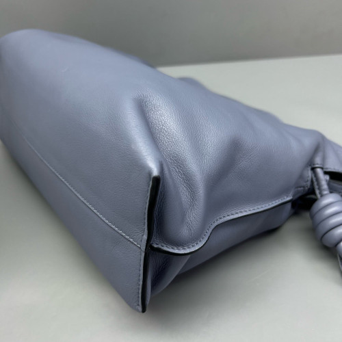 Loewe Medium Flamenco Knot Clutch Calfskin Dusty Blue