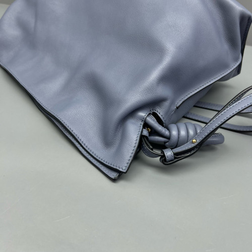Loewe Medium Flamenco Knot Clutch Calfskin Dusty Blue