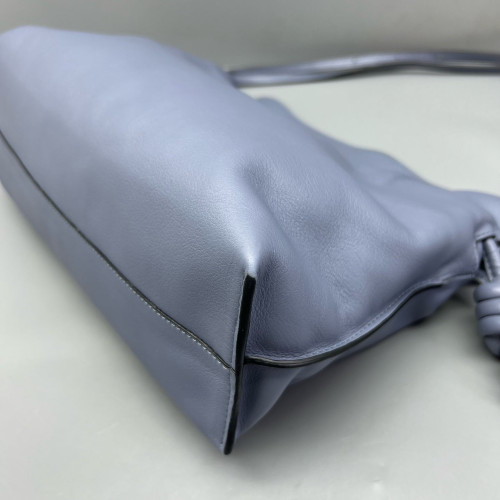 Loewe Medium Flamenco Knot Clutch Calfskin Dusty Blue