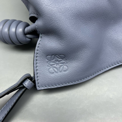 Loewe Medium Flamenco Knot Clutch Calfskin Dusty Blue